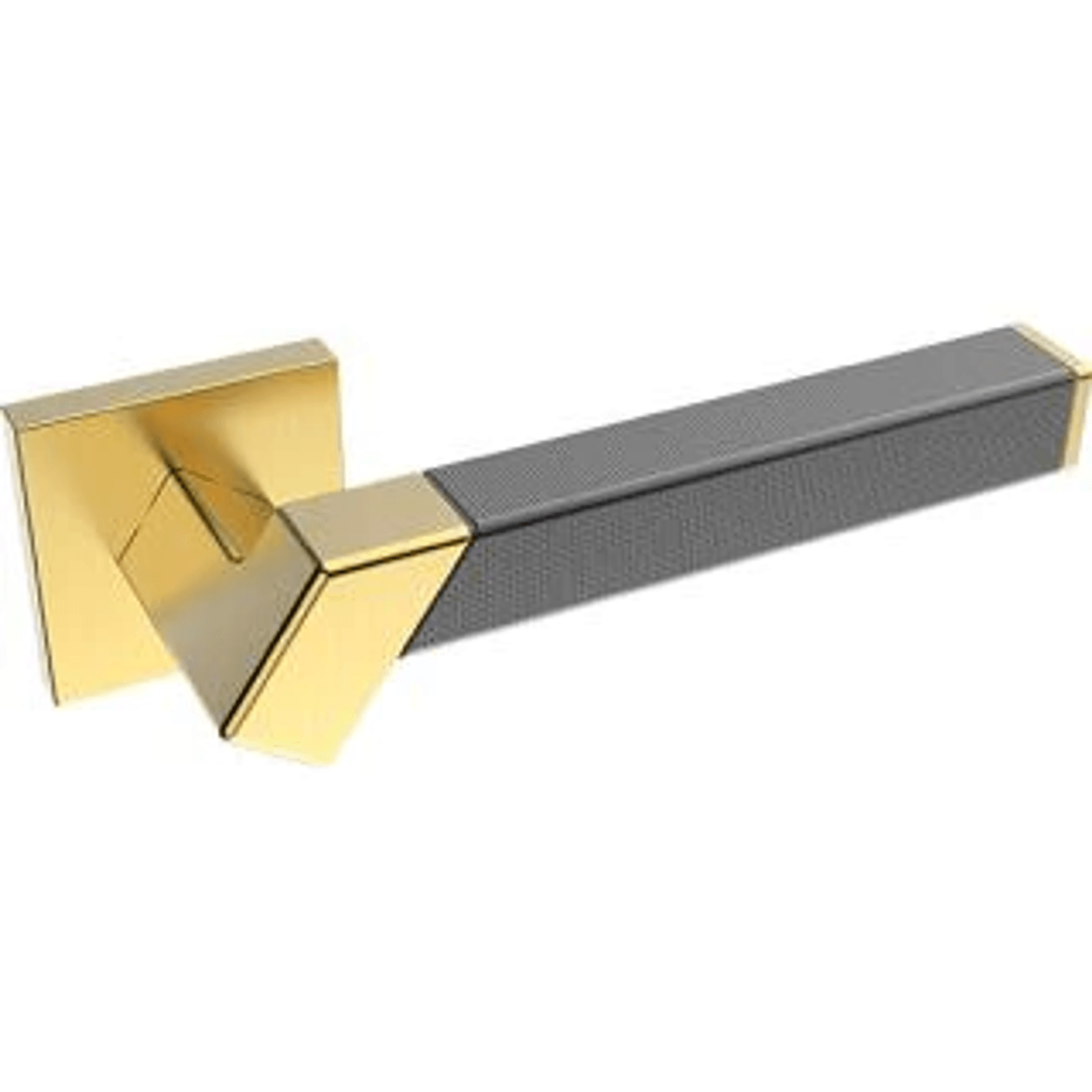 Kawajun Solid Brass and Weave Etched Door Leverset TBT gallery detail image