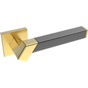 Kawajun Solid Brass and Weave Etched Door Leverset TBT gallery detail image