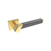 Kawajun Solid Brass and Weave Etched Door Leverset TBT gallery detail image