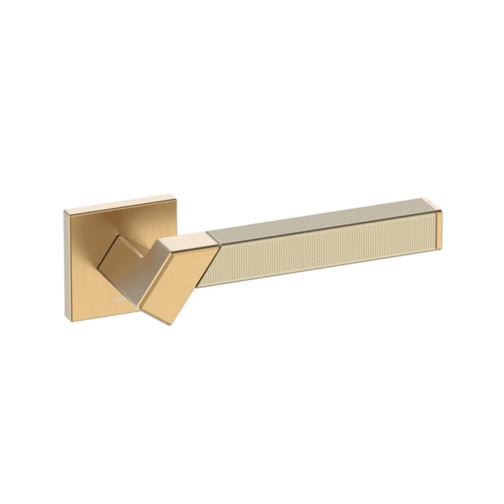 Kawajun Solid Brass and Triune Etched Door Leverset TBT gallery detail image