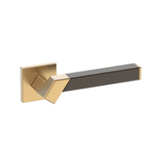 Kawajun Solid Brass and Triune Etched Door Leverset TBT gallery detail image
