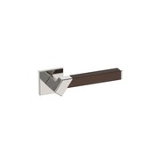 Kawajun Solid Brass and Leather Door Leverset TBT gallery detail image
