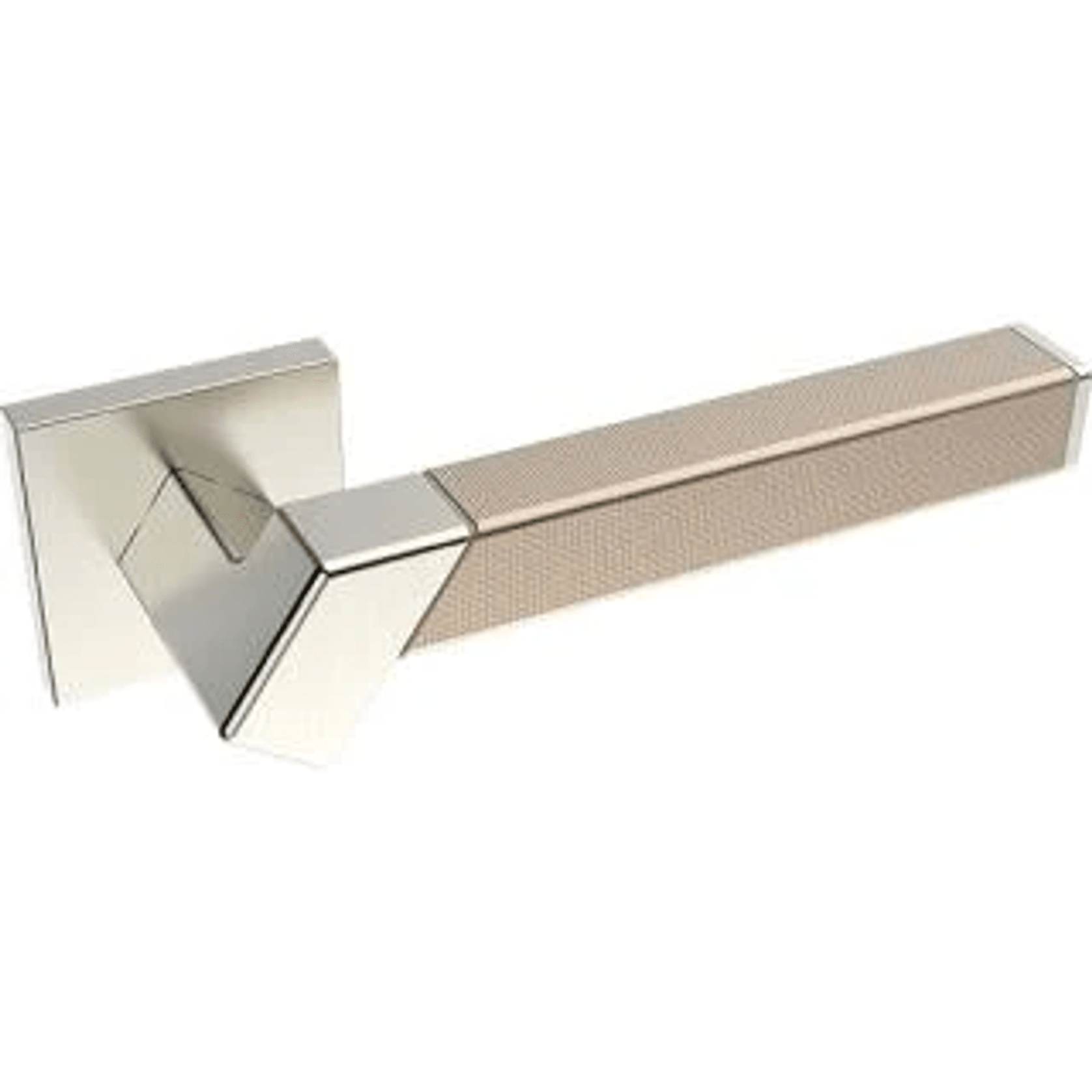 Kawajun Solid Brass and Weave Etched Door Leverset TBT gallery detail image