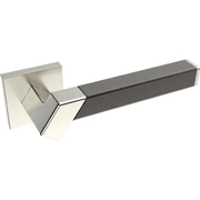 Kawajun Solid Brass and Weave Etched Door Leverset TBT gallery detail image