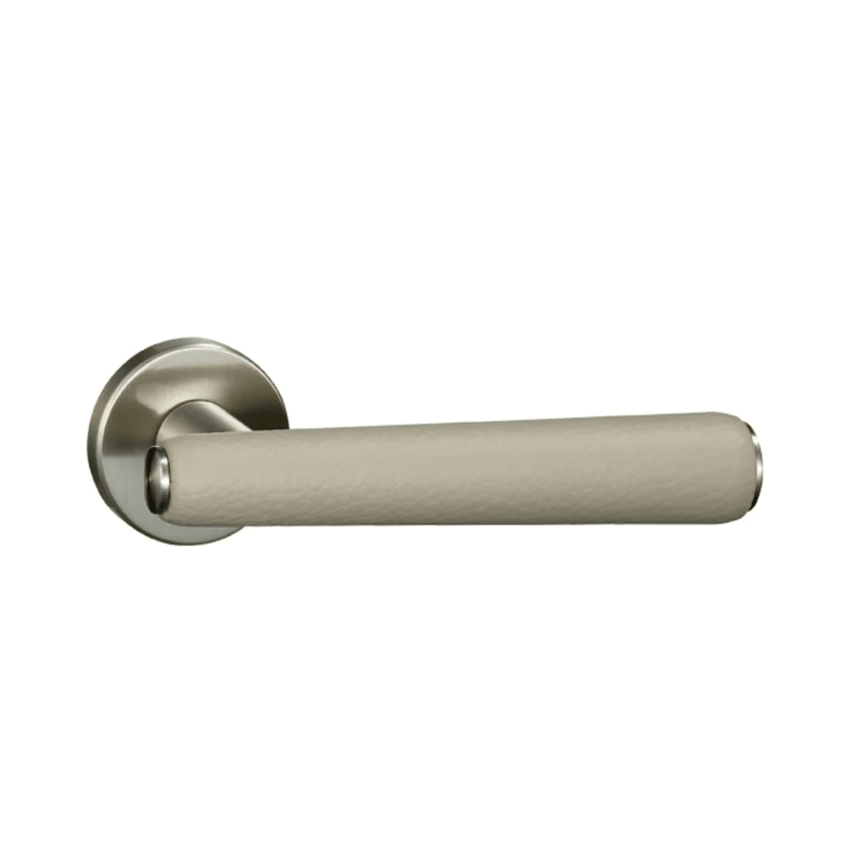 Kawajun Solid Door Leverset with Leather Handle MNC gallery detail image