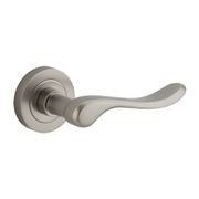 Iver Stirling Door Lever Handle on Round Rose gallery detail image