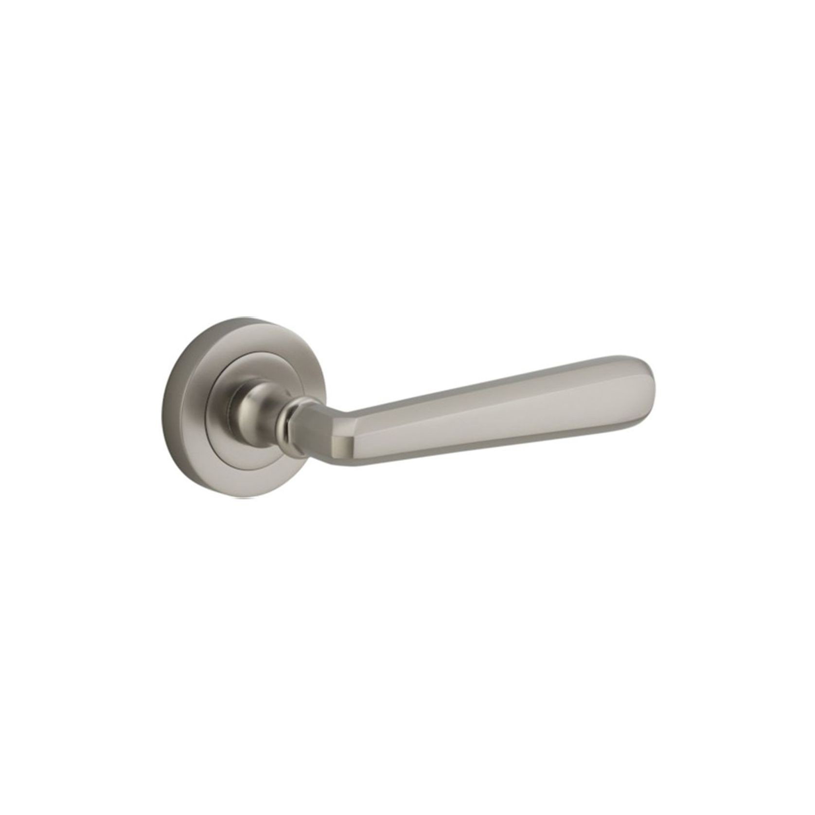 Iver Copenhagen Door Lever Handle on Round Rose gallery detail image