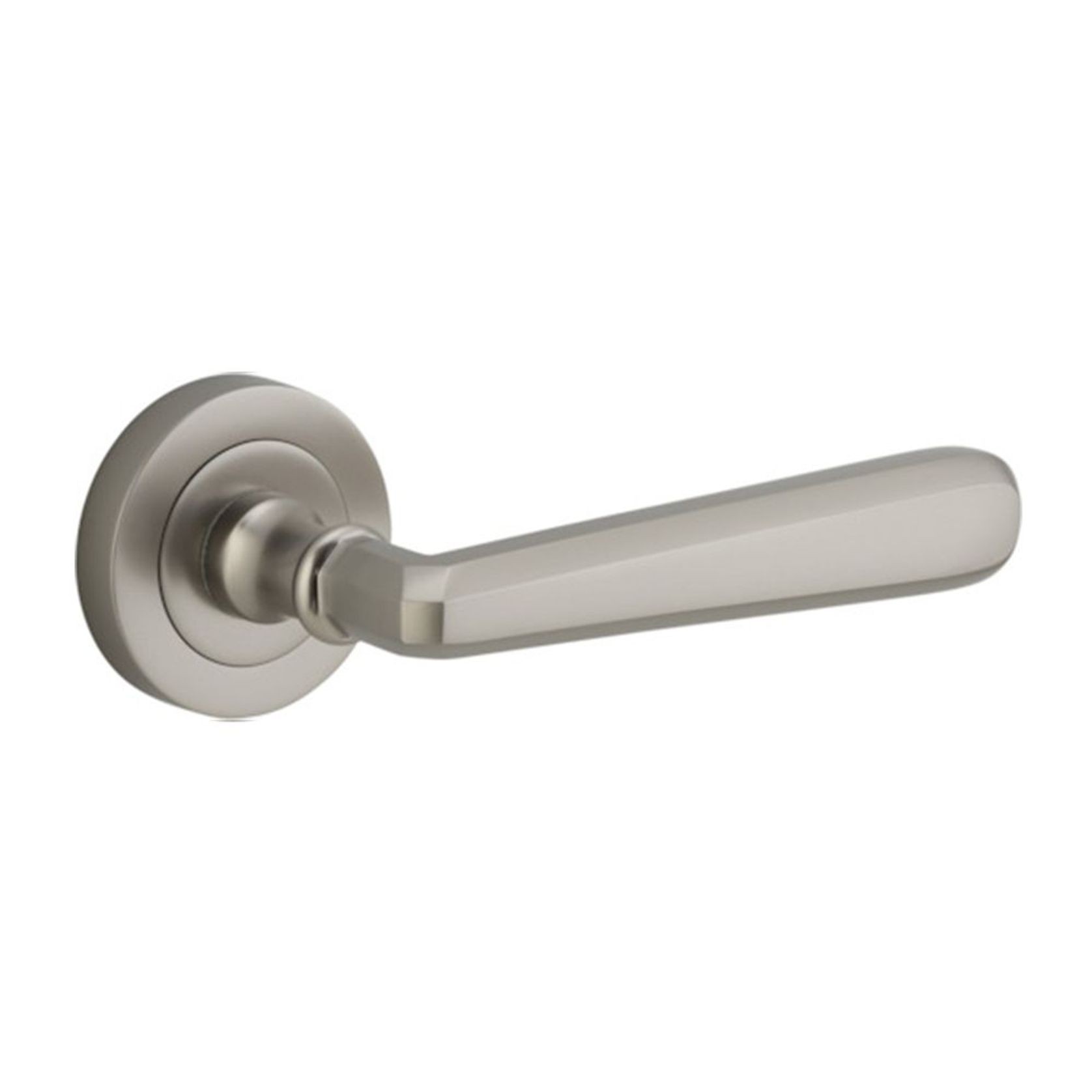 Iver Copenhagen Door Lever Handle on Round Rose gallery detail image