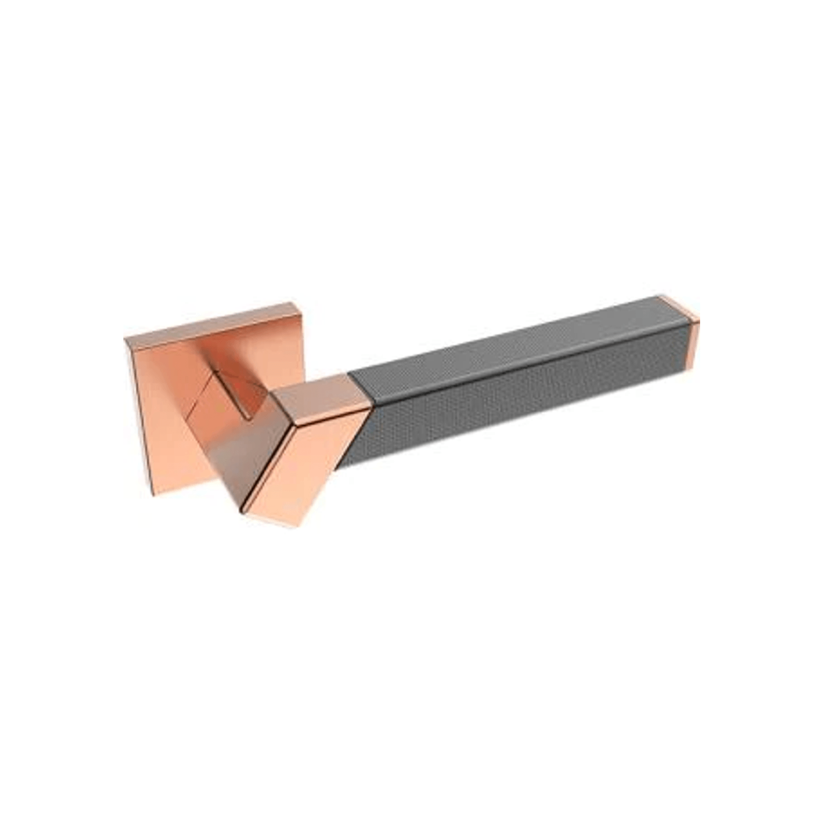 Kawajun Solid Brass and Weave Etched Door Leverset TBT gallery detail image