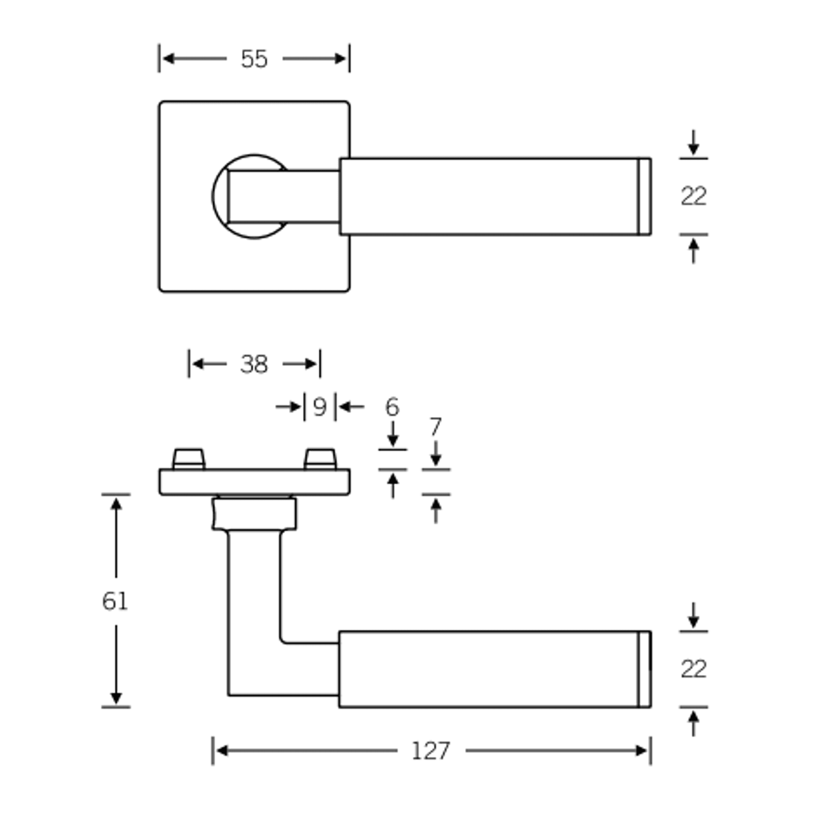 FSB 1102 Lever Handle gallery detail image