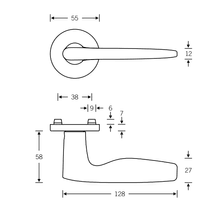 FSB 12 1058 Lever Handle gallery detail image