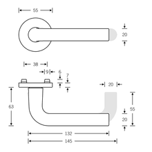 FSB 1075 Lever Handle gallery detail image