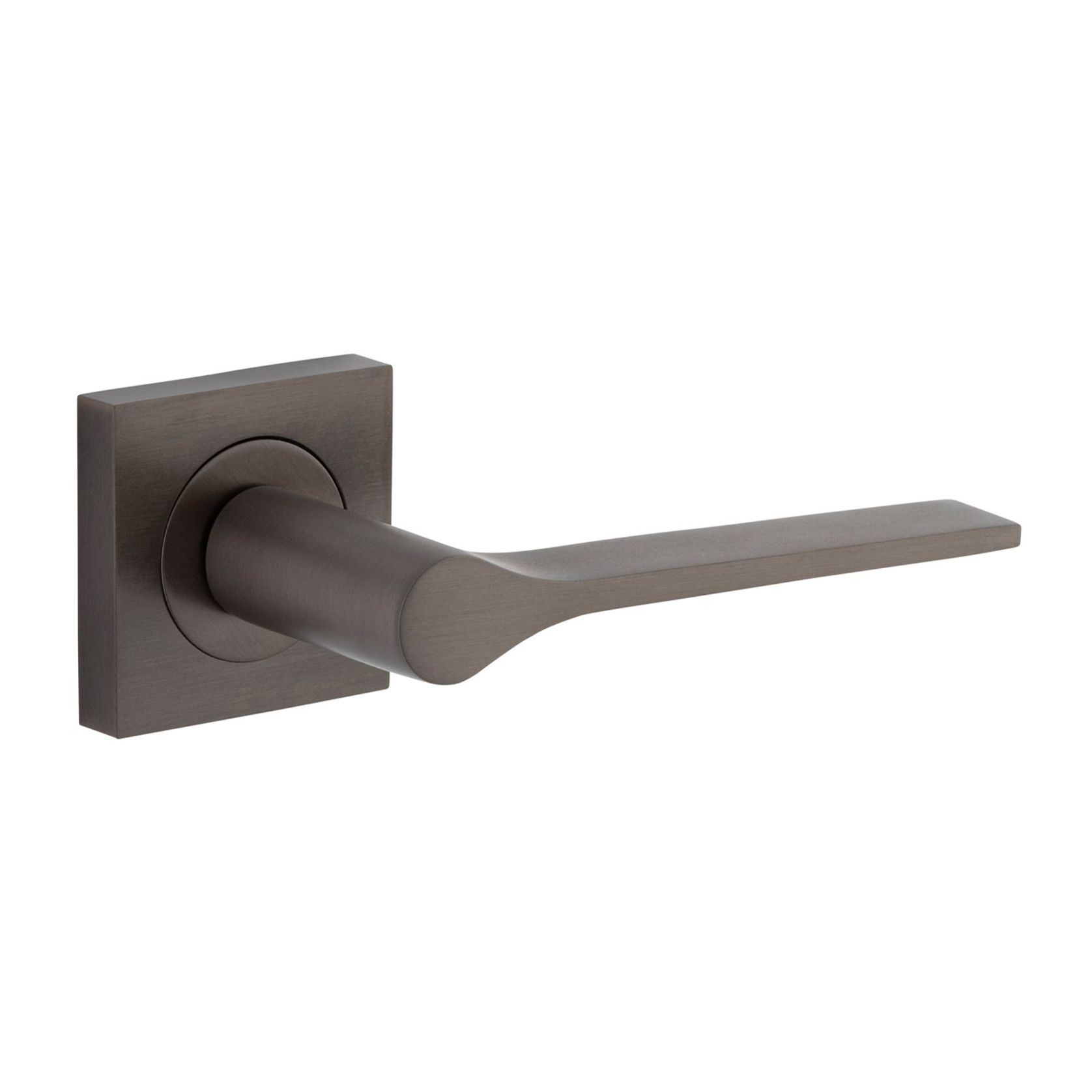 Iver Como Door Lever Handle on Square Rose Passage gallery detail image