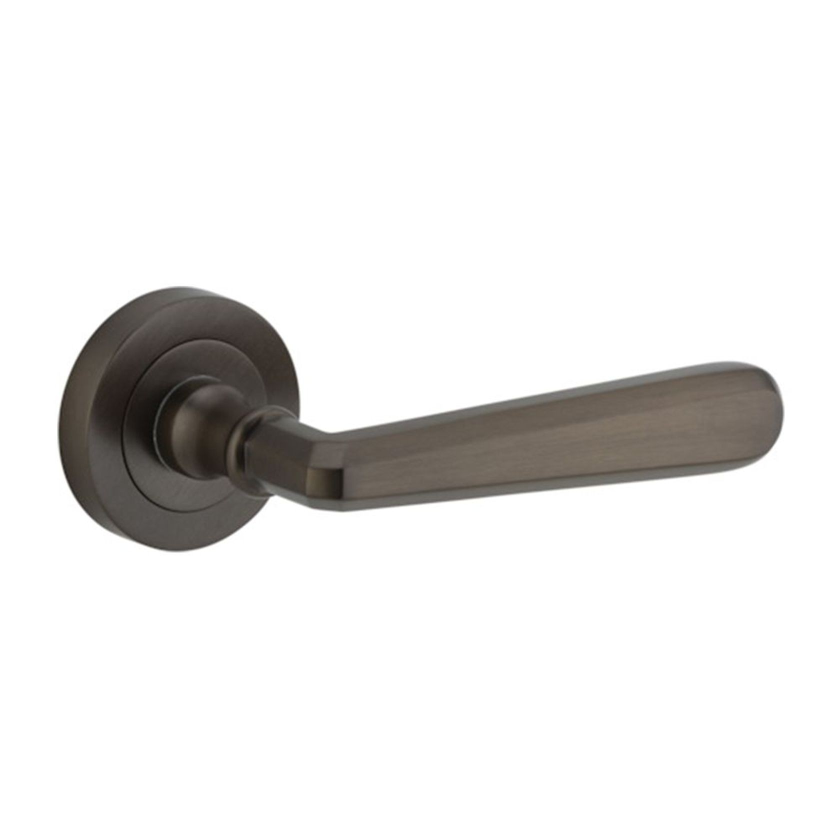 Iver Copenhagen Door Lever Handle on Round Rose gallery detail image