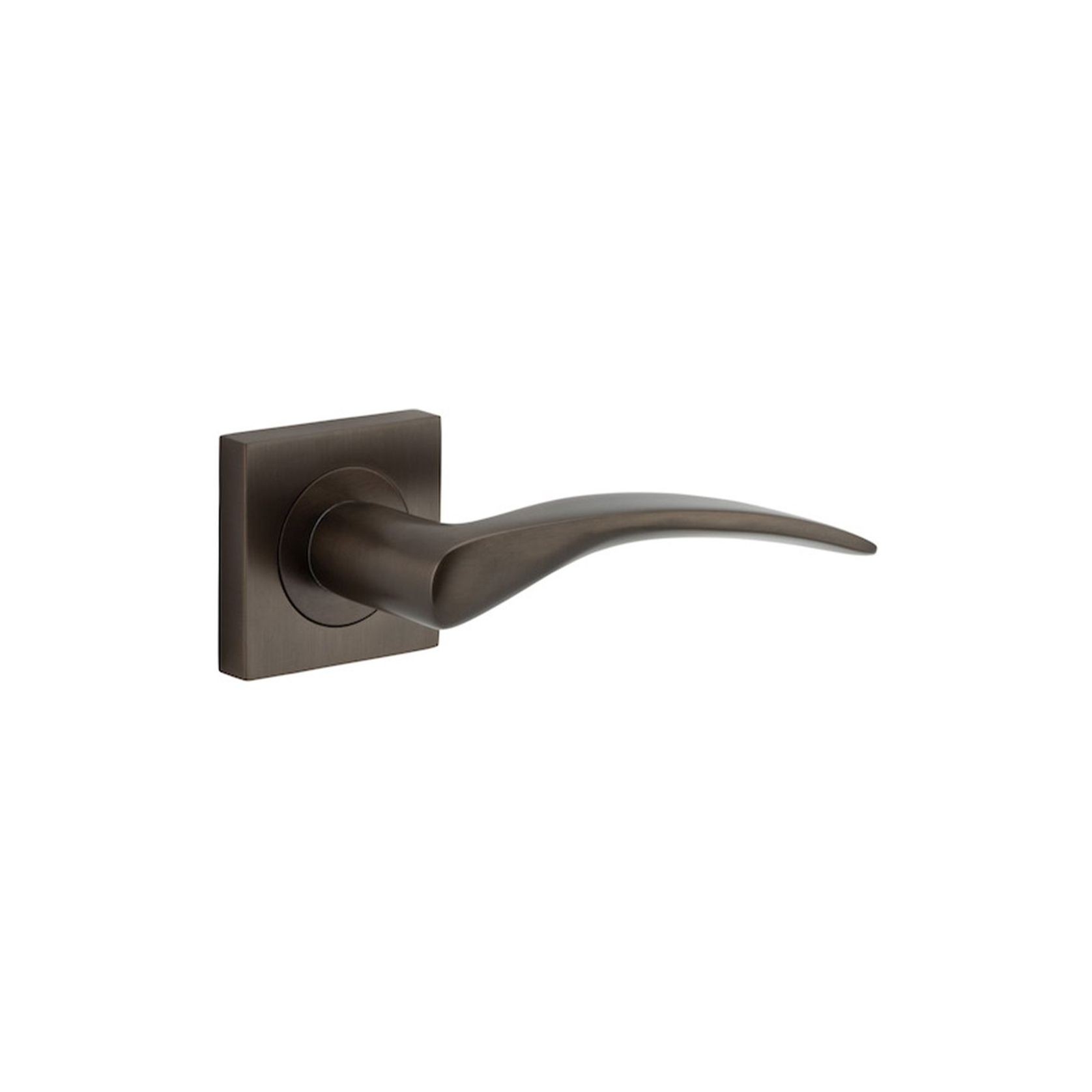 Iver Oxford Door Lever Handle on Square Rose gallery detail image