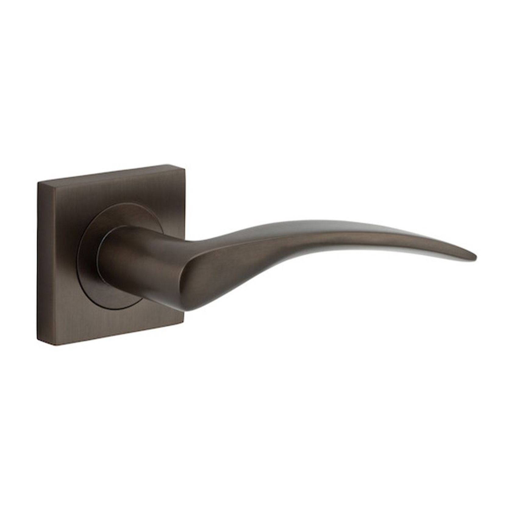 Iver Oxford Door Lever Handle on Square Rose gallery detail image