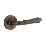 Iver Sarlat Door Lever Handle on Round Rose gallery detail image