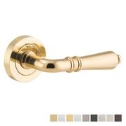 Iver Sarlat Door Lever Handle on Round Rose gallery detail image
