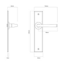 Iver Annecy Door Lever on Chamfered Backplate Bronzed Brass - Customise to your needs gallery detail image