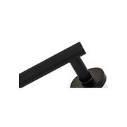 Atelier Door Lever With Latch - Matt Black gallery detail image