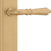Sarlat Lever - Stepped Backplate | Brushed Brass gallery detail image