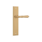 Sarlat Lever - Stepped Backplate | Brushed Brass gallery detail image