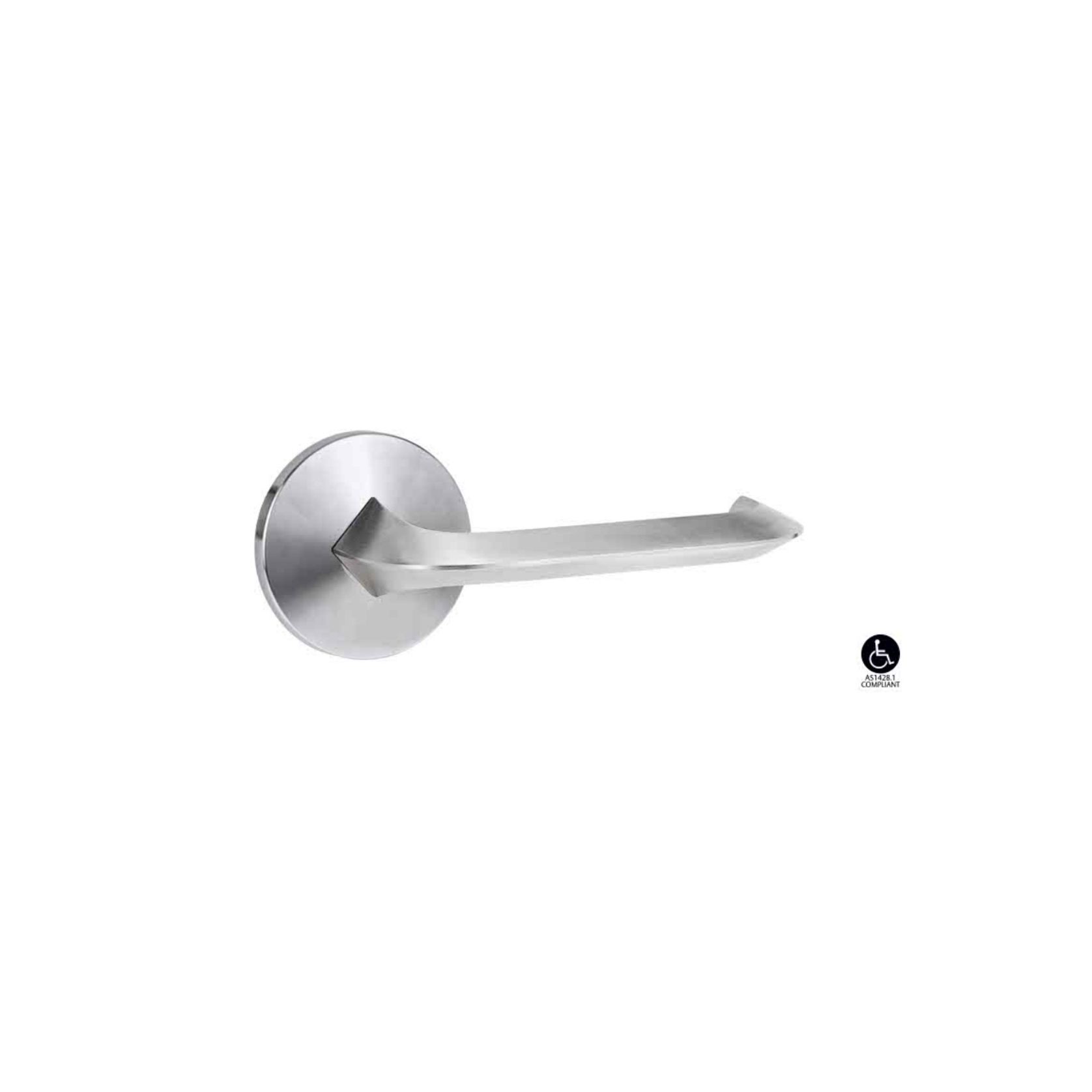 Lockwood 1360 Series Brass Round Rose Door Handles gallery detail image