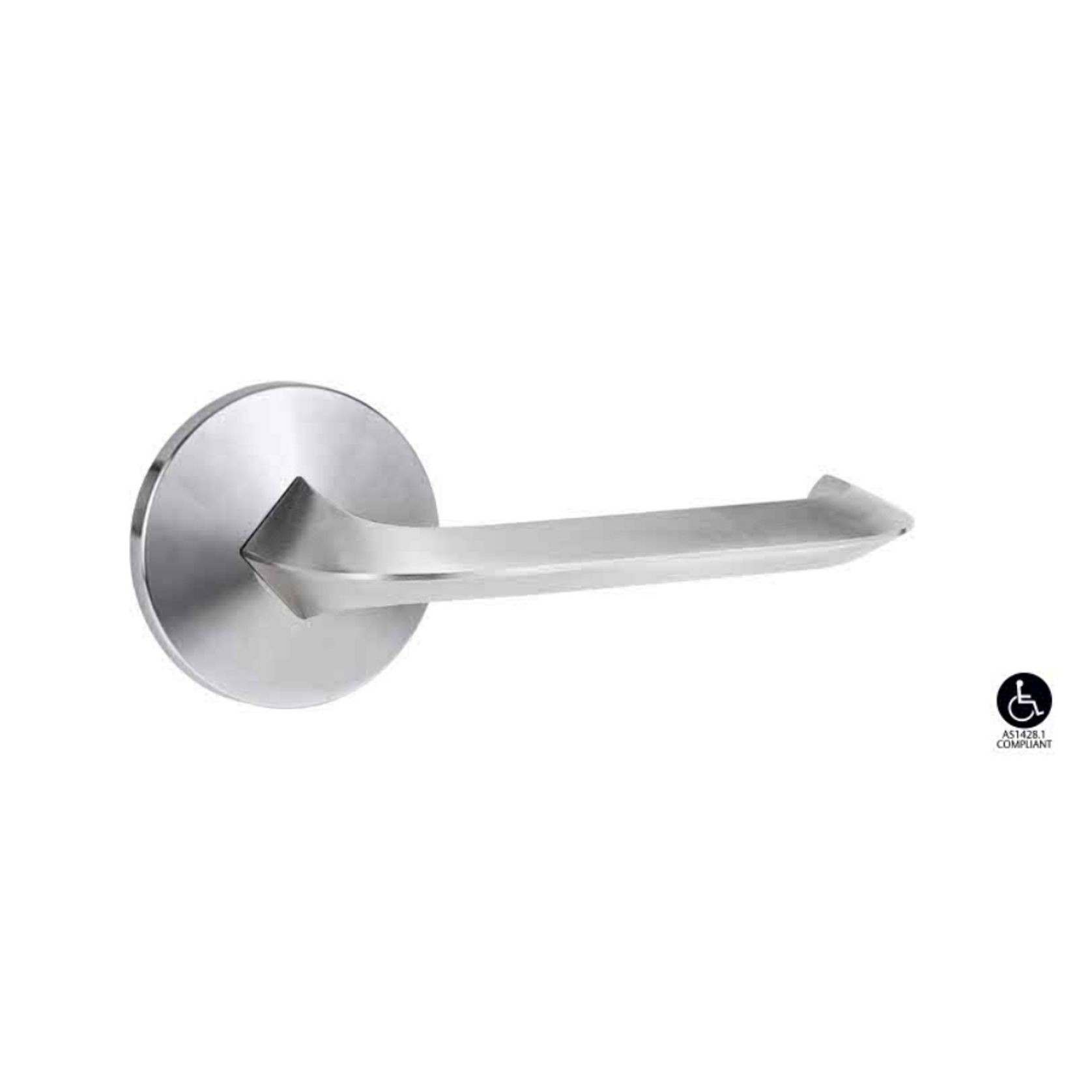Lockwood 1360 Series Brass Round Rose Door Handles gallery detail image
