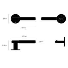 Buster and Punch Linear Fixed Door Handle Single-sided gallery detail image