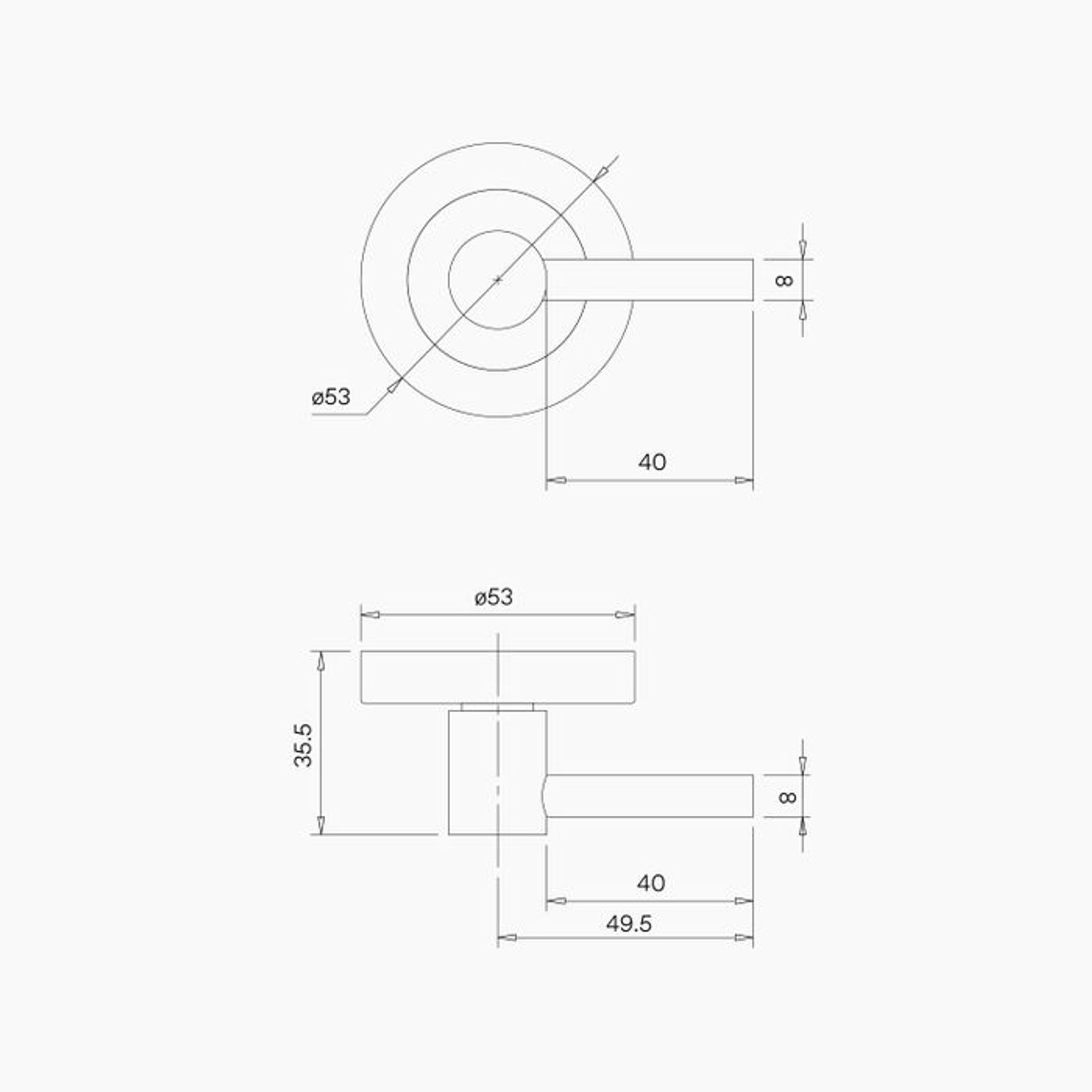 B0005MBLK - Round DDA Compliant Turn Snib MBLK gallery detail image