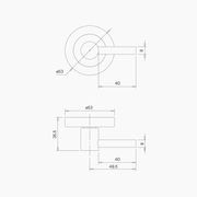 B0005MBLK - Round DDA Compliant Turn Snib MBLK gallery detail image