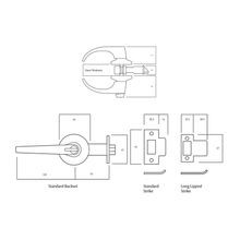 Lockwood 930 Series Entrance Lever Set Satin Chrome Fire Rated 930SC gallery detail image