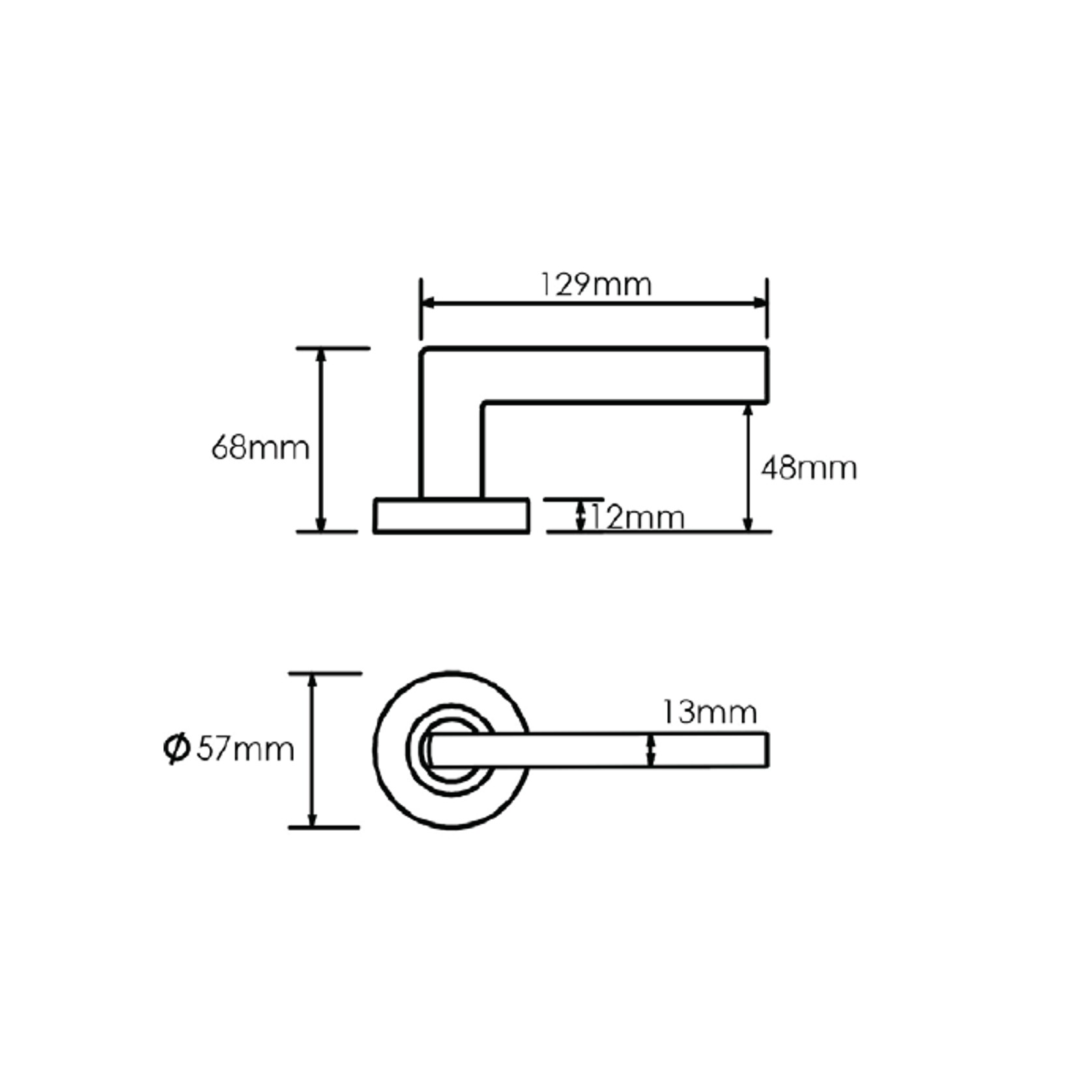 Schlage Form Series Albo Door Lever gallery detail image