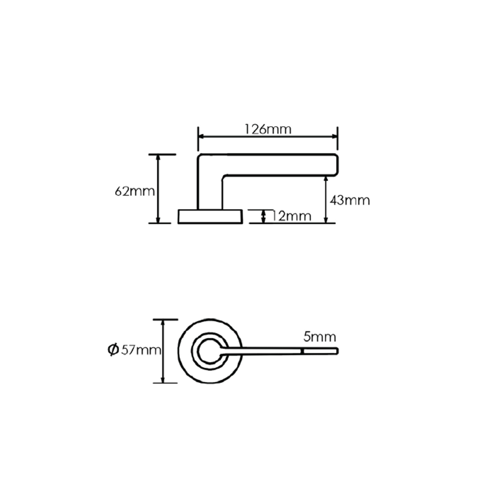 Schlage Form Series Carrillo Lever gallery detail image