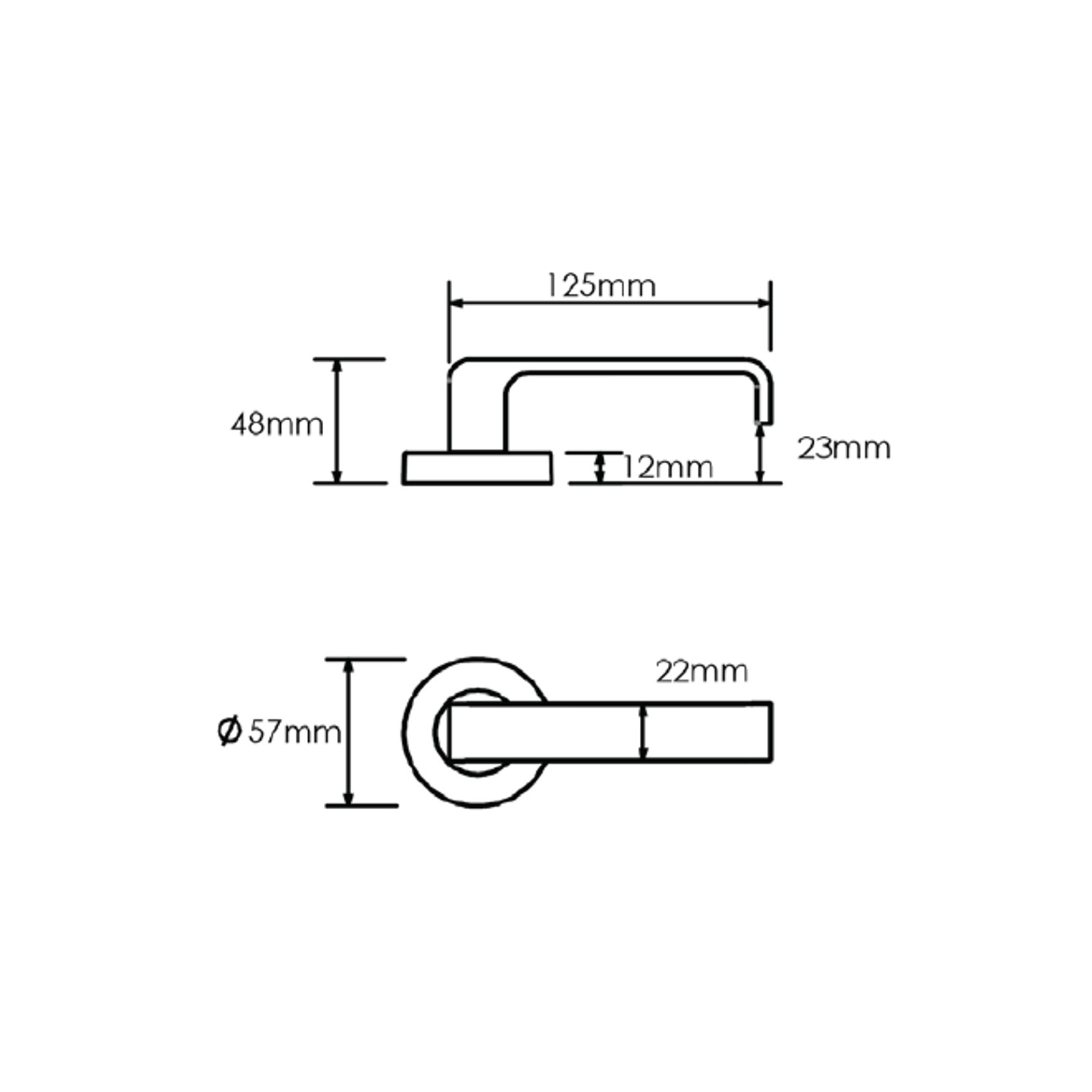 Schlage Form Series Costa Lever gallery detail image