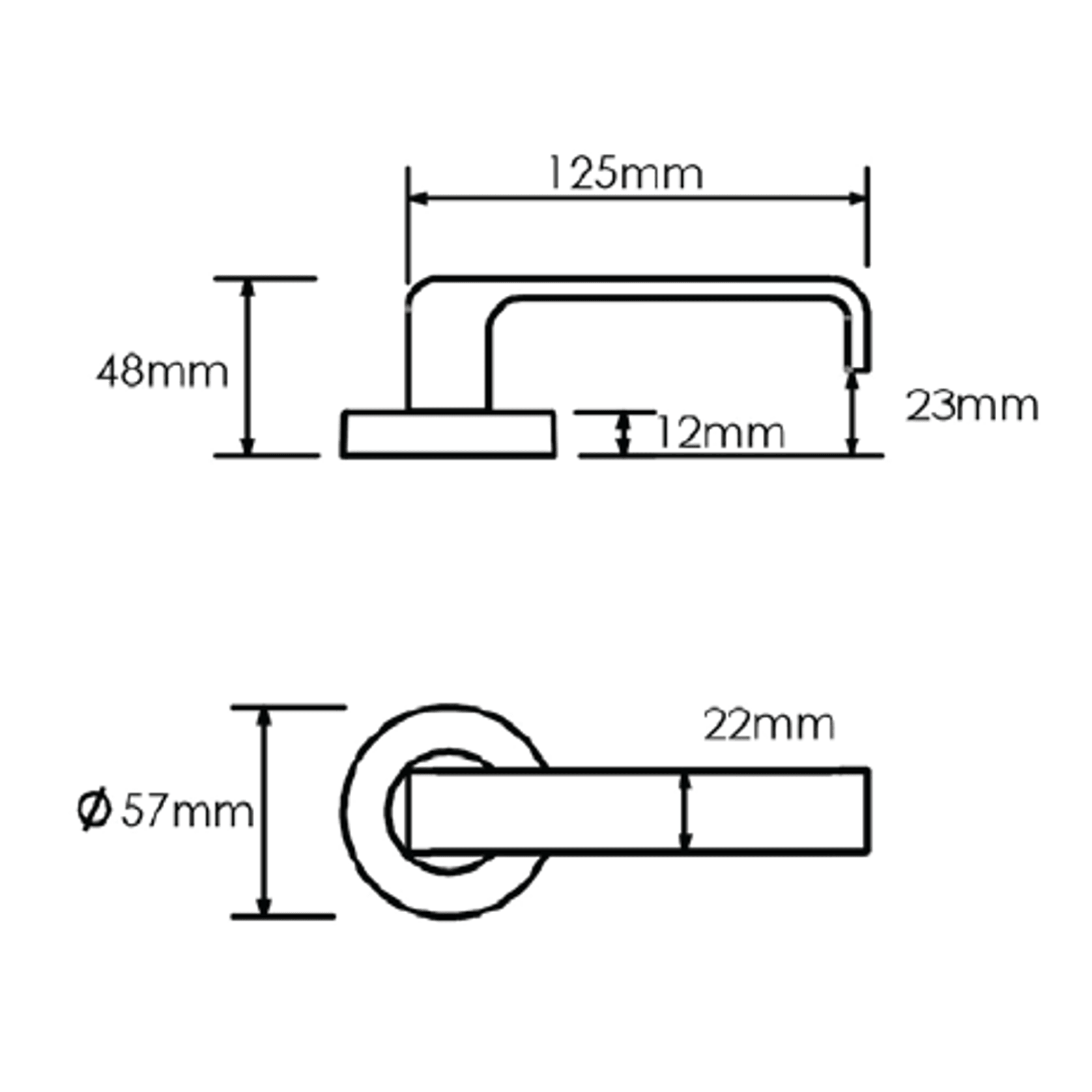 Schlage Form Series Costa Lever gallery detail image