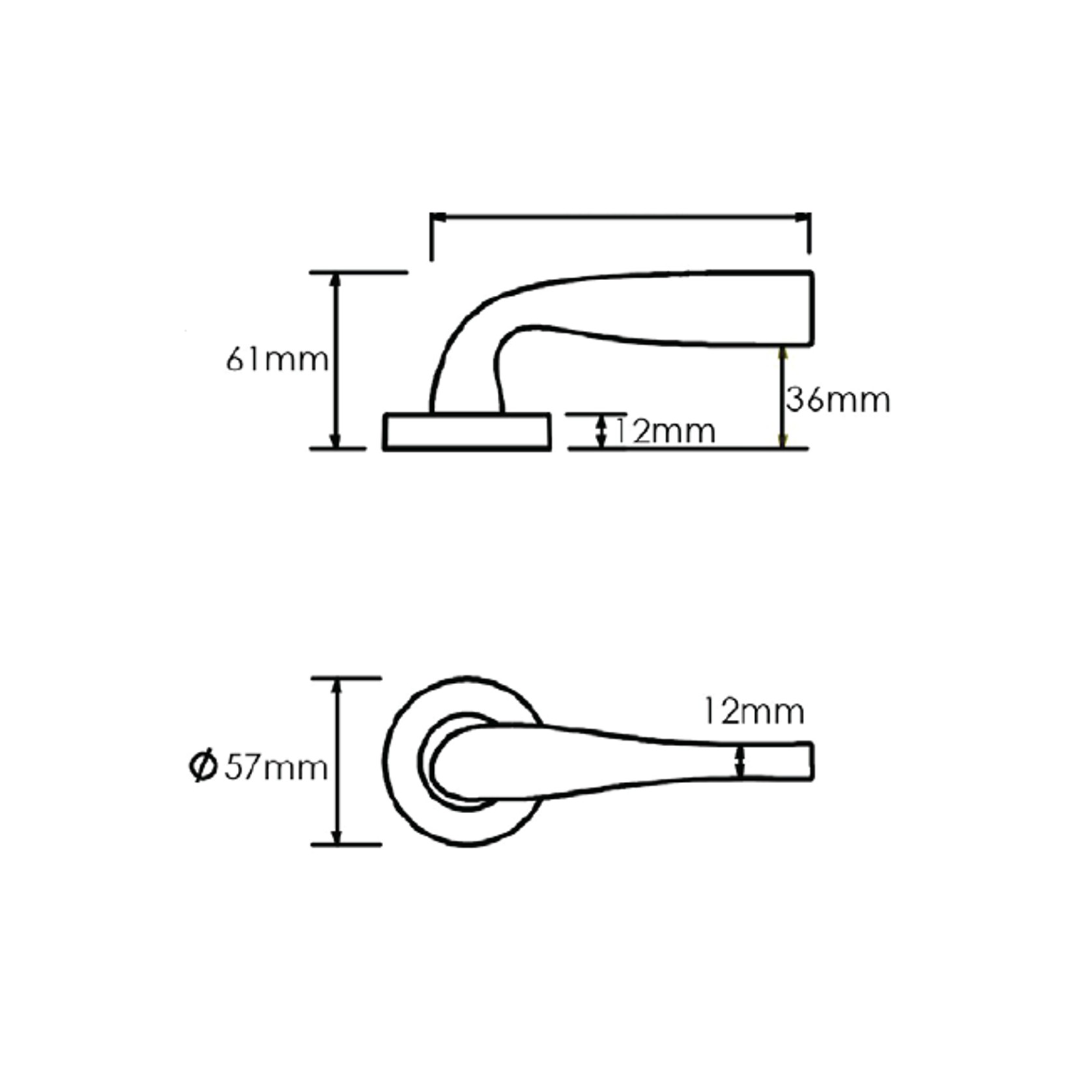 Schlage Form Series Picasso Lever gallery detail image