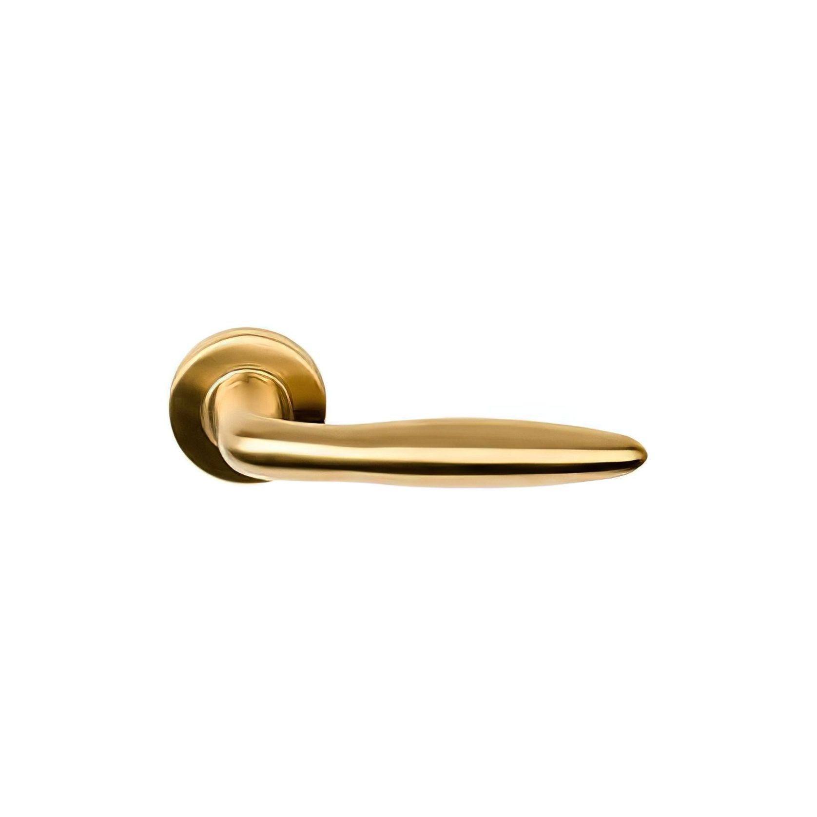 Formani BASICS LB18 Solid Sprung Lever Handle on Rose gallery detail image