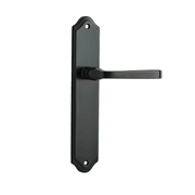 Iver Annecy Door Lever on Shouldered Backplate Signature Brass gallery detail image
