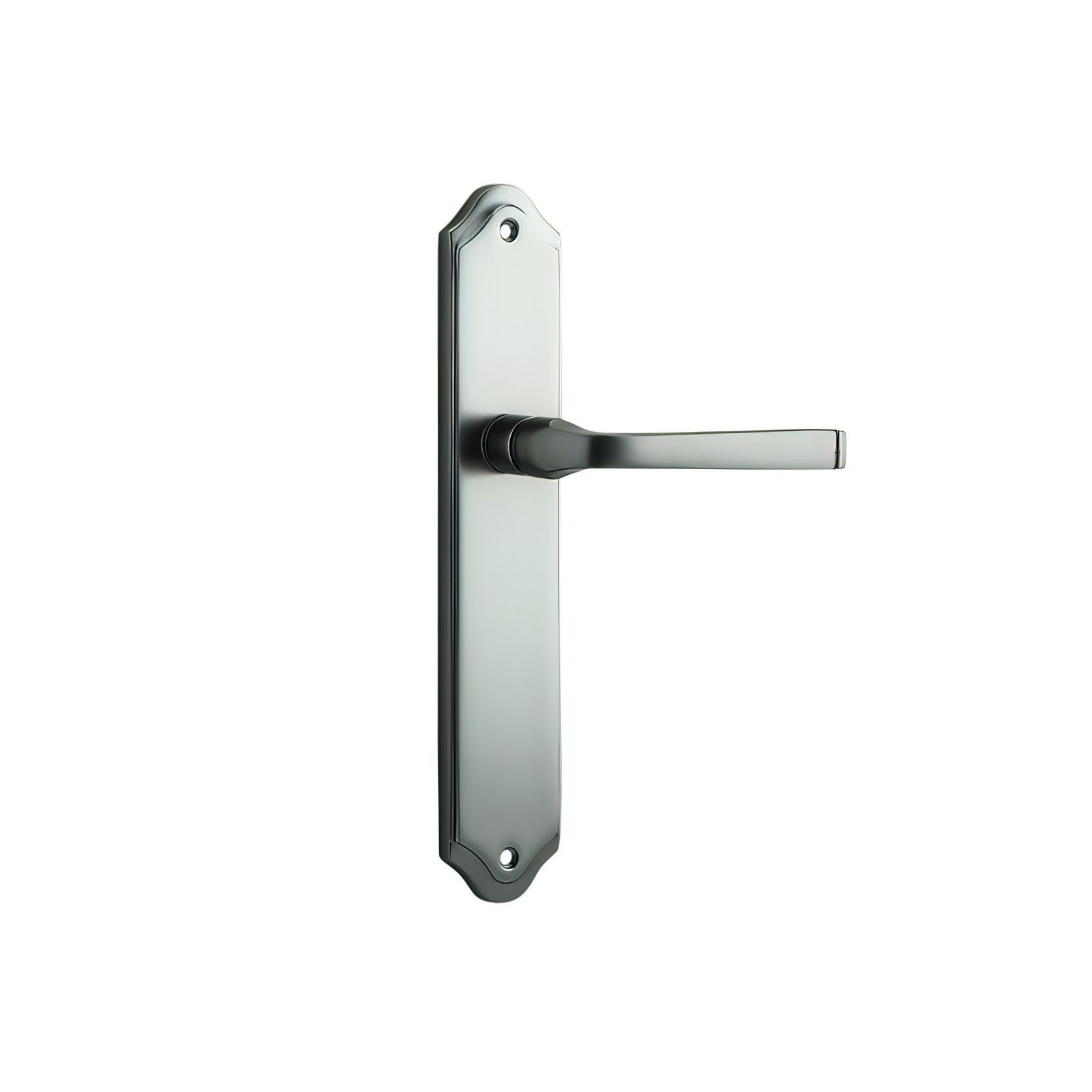 Iver Annecy Door Lever on Shouldered Backplate Satin Nickel - Customise to your needs gallery detail image