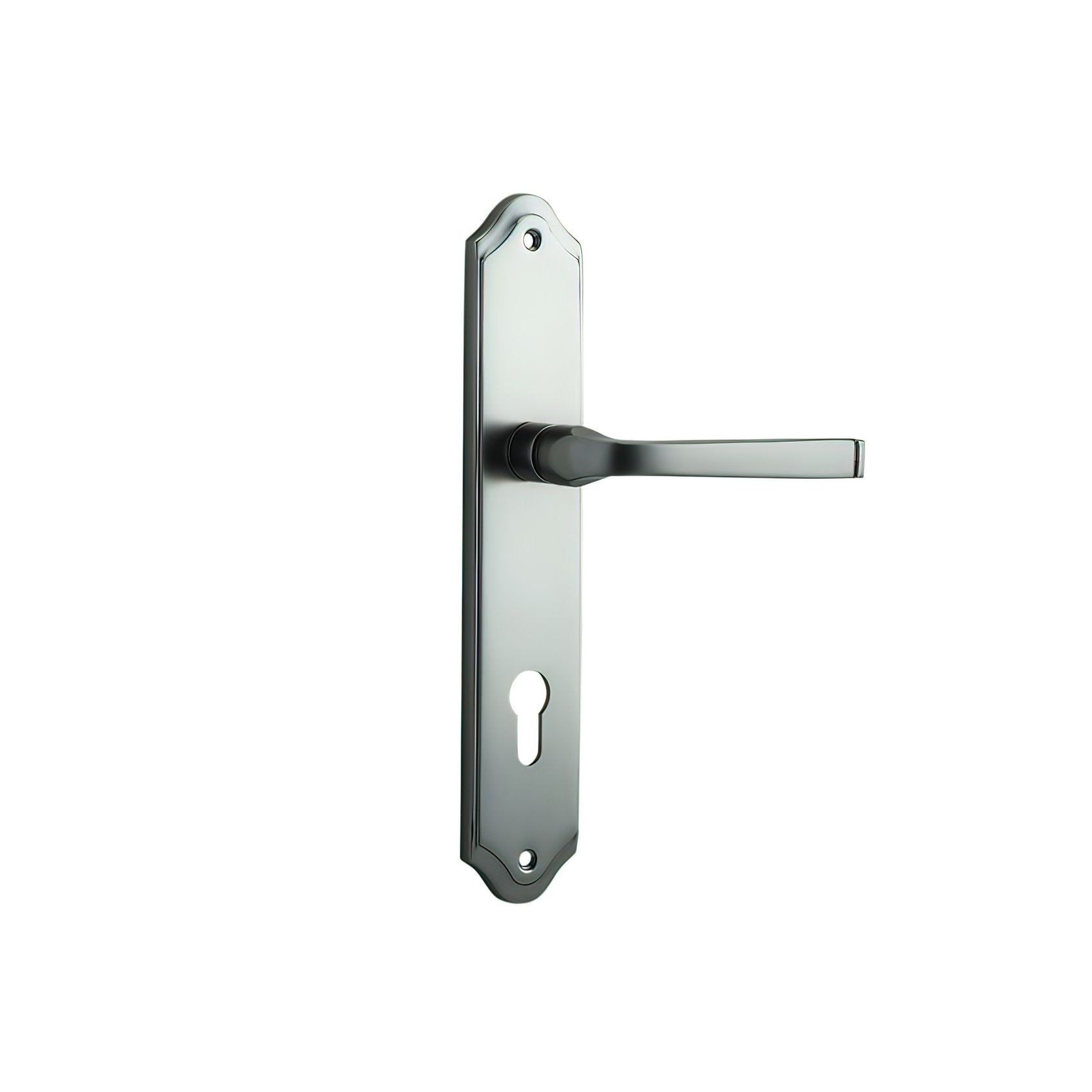 Iver Annecy Door Lever on Shouldered Backplate Satin Nickel - Customise to your needs gallery detail image