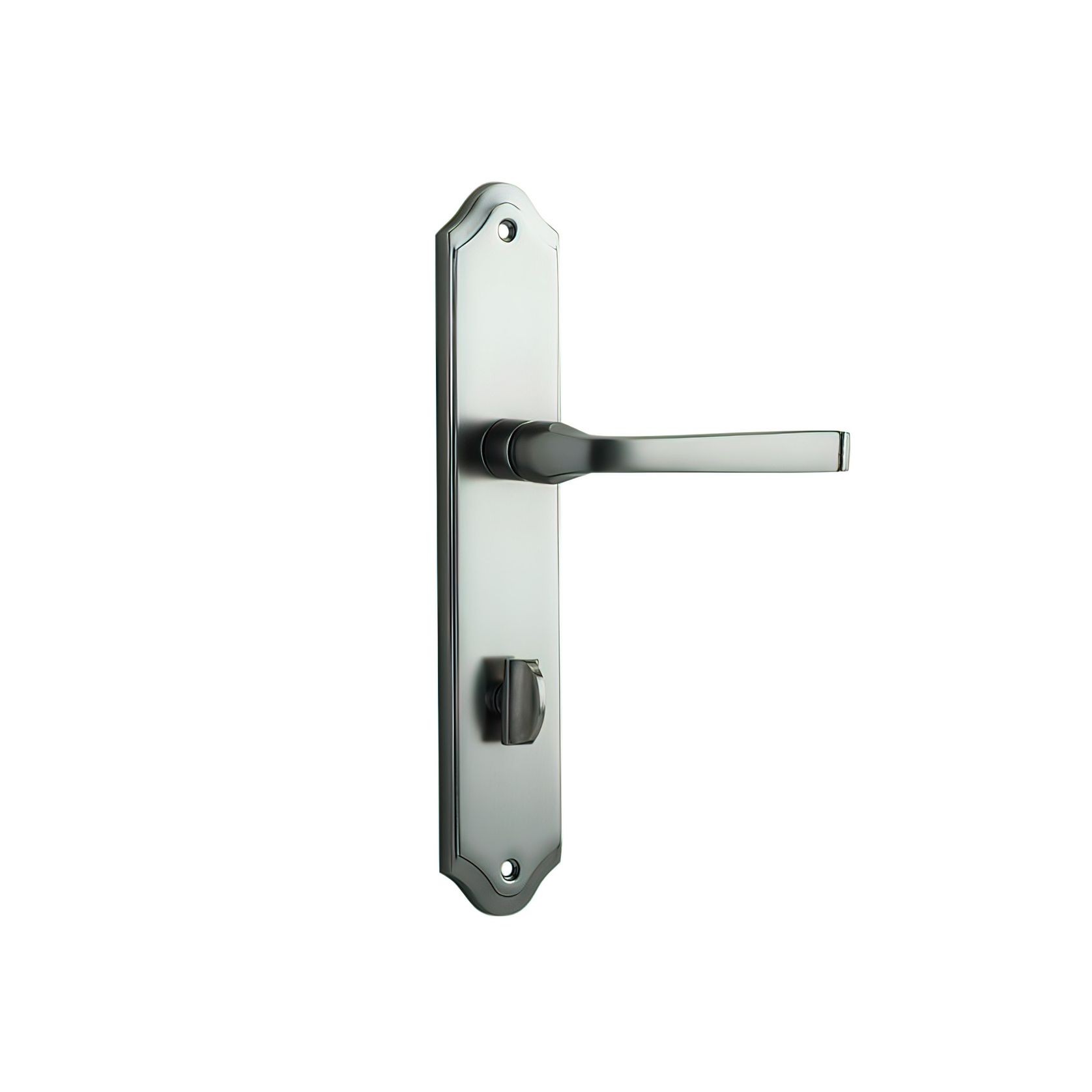 Iver Annecy Door Lever on Shouldered Backplate Satin Nickel - Customise to your needs gallery detail image