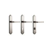 Iver Annecy Door Lever on Shouldered Backplate Satin Nickel - Customise to your needs gallery detail image