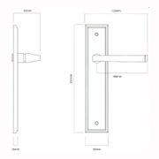 Iver Annecy Door Lever on Stepped Backplate Signature Brass gallery detail image