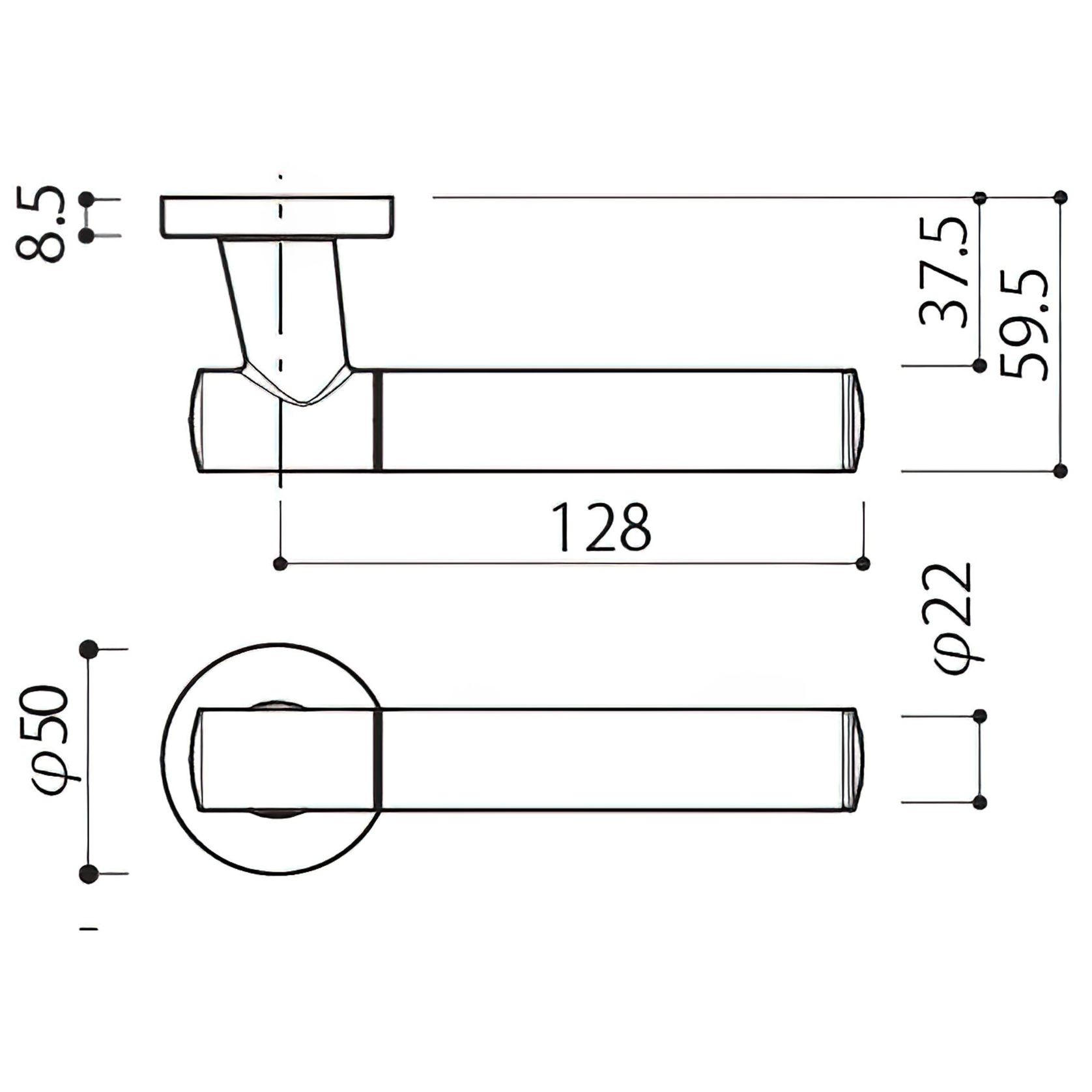 Kawajun Solid Brass and K-Wood Door Leverset TCC gallery detail image