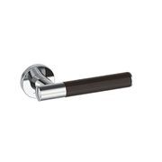 Kawajun Solid Brass and K-Wood Door Leverset TCC gallery detail image