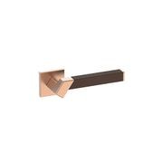 Kawajun Solid Brass and Leather Door Leverset TBT gallery detail image