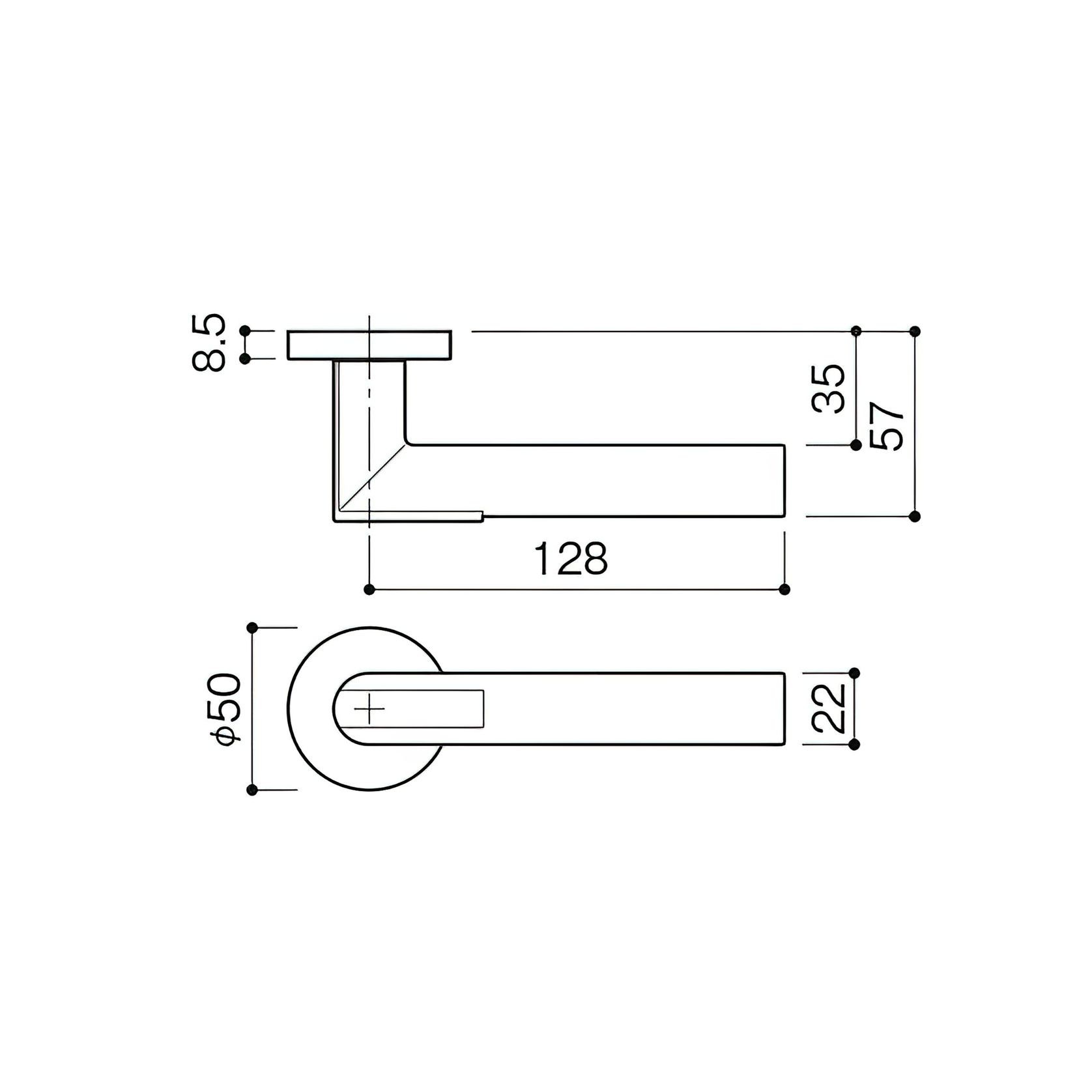 Kawajun TJC Zinc Die Cast and Aluminium Door Leverset gallery detail image