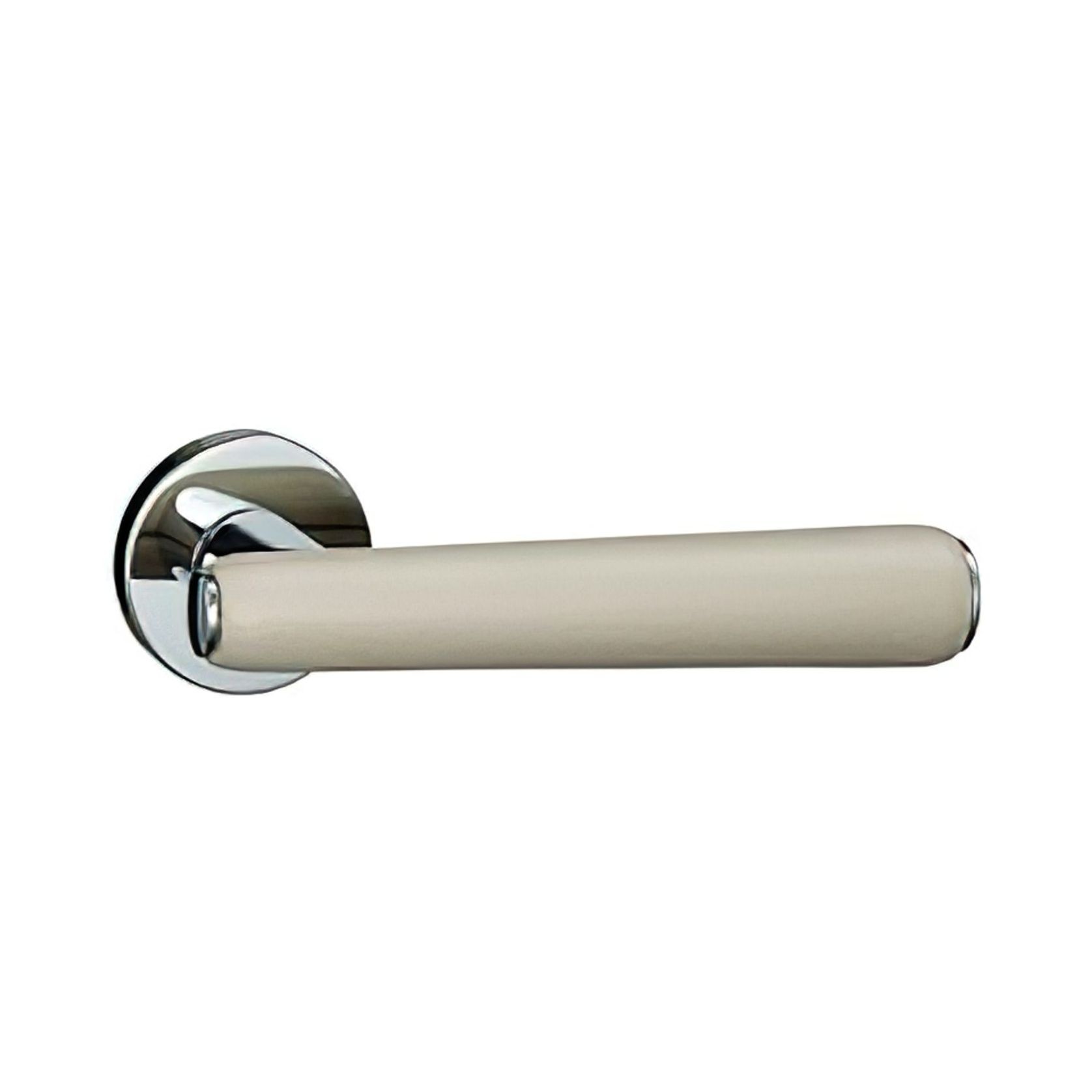 Kawajun Solid Door Leverset with Leather Handle MNC gallery detail image