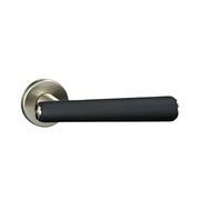 Kawajun Solid Door Leverset with Leather Handle MNC gallery detail image